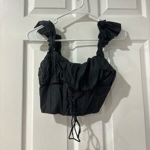 Princess Polly black blouse top